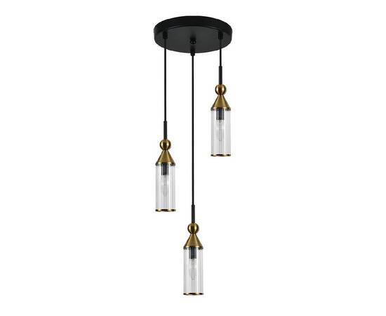 Подвесной светильник Indigo Torazzo 13037/3S Black V000532, изображение 2