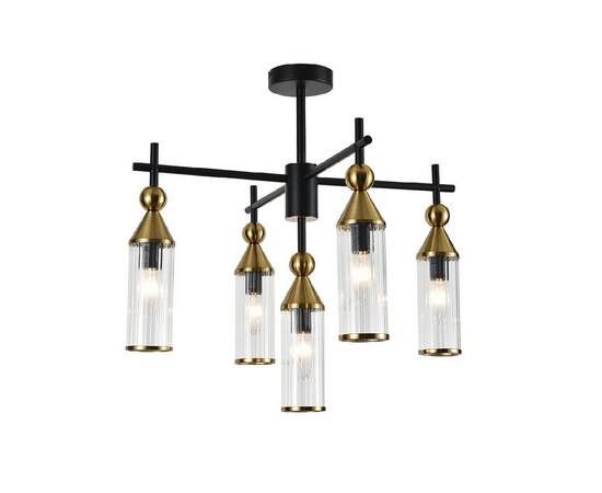 Люстра на штанге Indigo Torazzo 13037/5R Black V000527