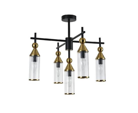 Люстра на штанге Indigo Torazzo 13037/5R Black V000527, изображение 2