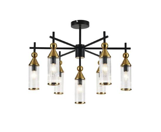 Люстра на штанге Indigo Torazzo 13037/7R Black V000528