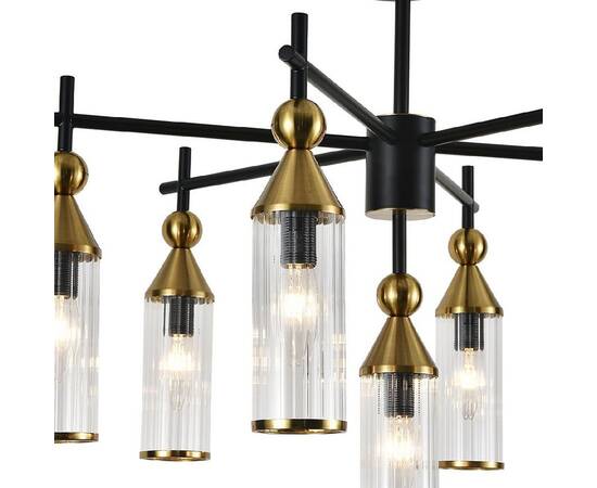 Люстра на штанге Indigo Torazzo 13037/7R Black V000528, изображение 3