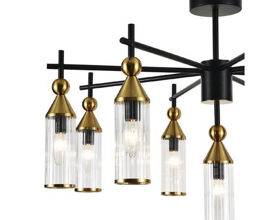 Люстра на штанге Indigo Torazzo 13037/9R Black V000529, изображение 3