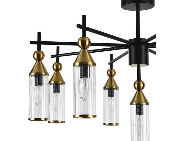 Люстра на штанге Indigo Torazzo 13037/9R Black V000529, изображение 4