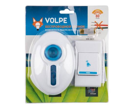 Беспроводной звонок Volpe UDB-Q033 W-R1T1-32S-100M-WH UL-00010595