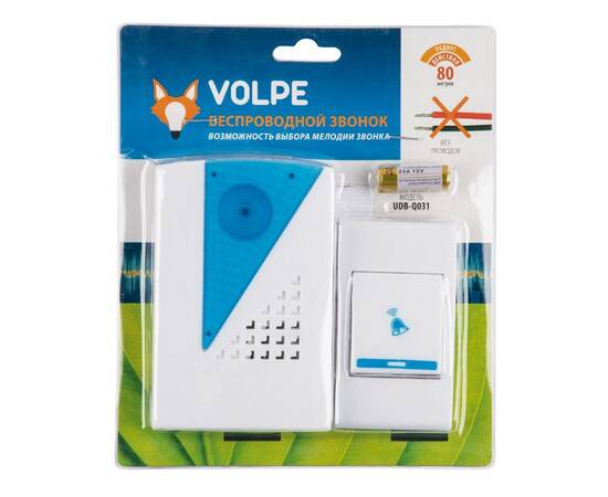 Беспроводной звонок Volpe UDB-Q031 W-R1T1-32S-100M-WH UL-00010593