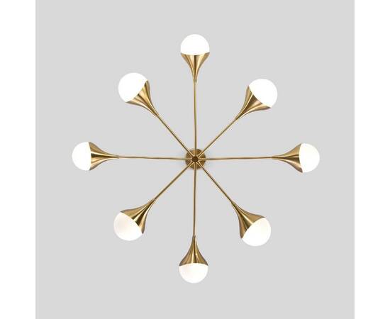 Люстра на штанге Eurosvet 60168/8 латунь Smart a068273, изображение 3