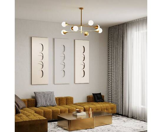 Люстра на штанге Eurosvet 60168/8 латунь Smart a068273, изображение 6