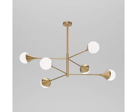 Люстра на штанге Eurosvet 60168/6 латунь Smart a068272