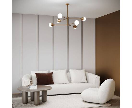 Люстра на штанге Eurosvet 60168/6 латунь Smart a068272, изображение 5