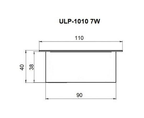 Встраиваемый светильник Uniel ULP-1010 7W/4000К IP40 GRILYATO OPAL WHITE UL-00012450, изображение 2