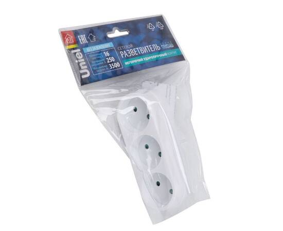 Сетевой разветвитель Uniel S-ES3-16O WHITE UL-00011231
