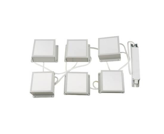 Встраиваемый светильник Uniel ULP-1010 42W/4000К IP40 GRILYATO OPAL WHITE KIT06 UL-00012448