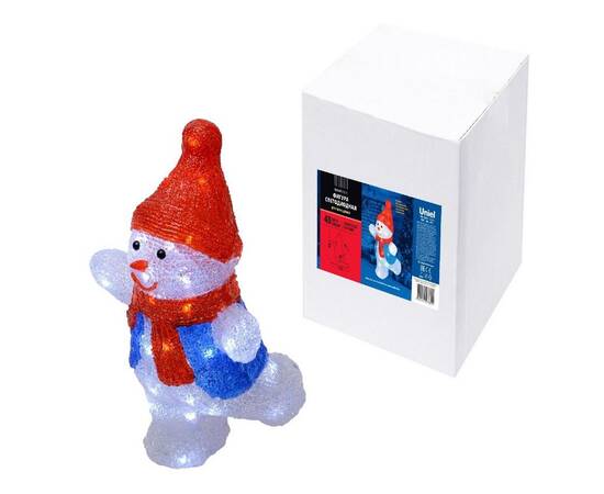 Фигура снеговик Uniel ULD-M2234-040/STA WHITE IP20 SNOWMAN-2 11030