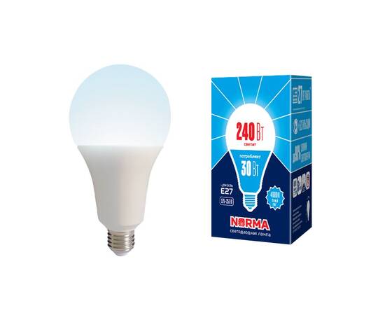 Лампа светодиодная Volpe Norma LED-A95-30W/4000K/E27/FR/NR картон UL-00005605