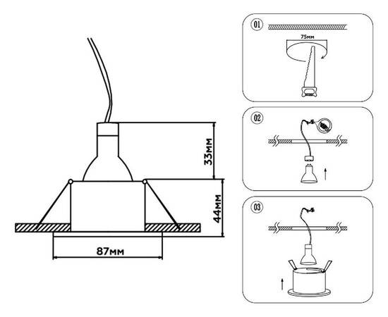 Встраиваемый светильник Ambrella Light Techno Spot Standard Tech TN1188, изображение 7