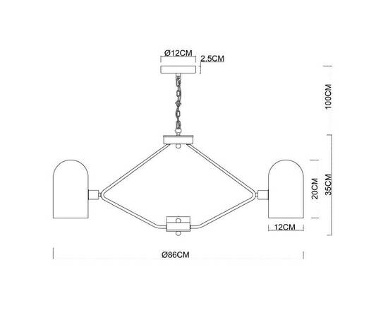 Подвесная люстра Arte Lamp Cassel A5454LM-8PB, изображение 3