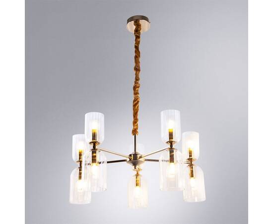 Подвесная люстра Arte Lamp Charm A1623LM-10GO, изображение 2