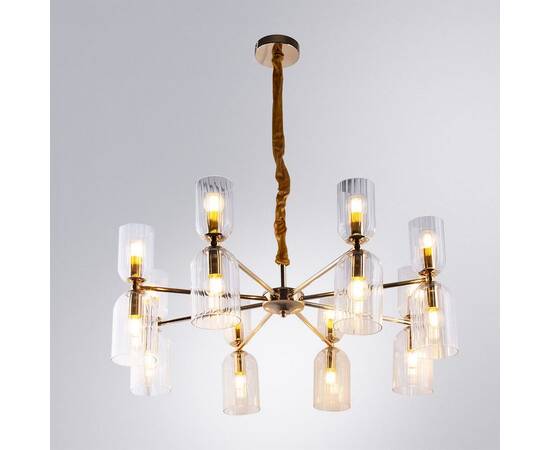 Подвесная люстра Arte Lamp Charm A1623LM-16GO, изображение 2