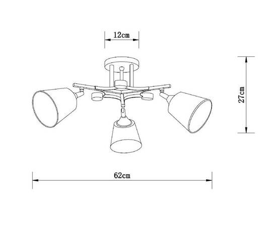 Потолочная люстра Arte Lamp Glassy A5078PL-3BK, изображение 3