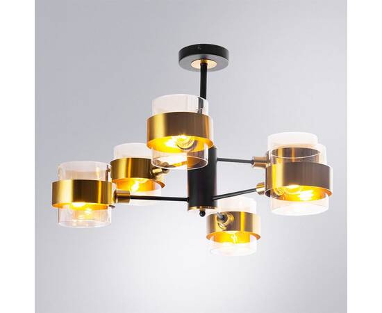 Люстра на штанге Arte Lamp Carlo A8205SP-6BK, изображение 2