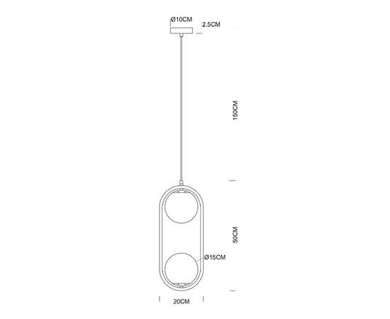 Подвесной светильник Arte Lamp Matisse A7745SP-2BK, изображение 3