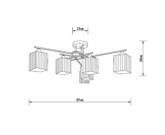 Потолочная люстра Arte Lamp Largo A4497PL-6AB, изображение 3