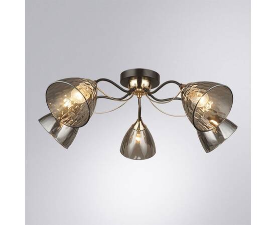 Потолочная люстра Arte Lamp Lily A4366PL-5BK, изображение 2