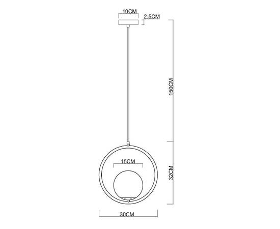 Подвесной светильник Arte Lamp Matisse A7741SP-1BK, изображение 3