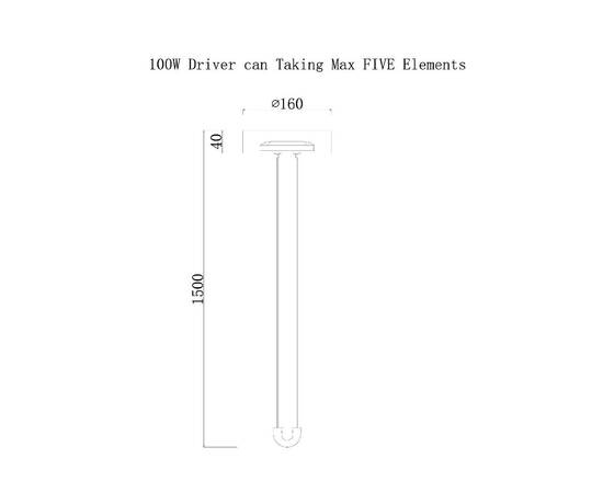 Потолочная чаша с блоком питания Divinare Formica 1900/06 PL-100, изображение 2
