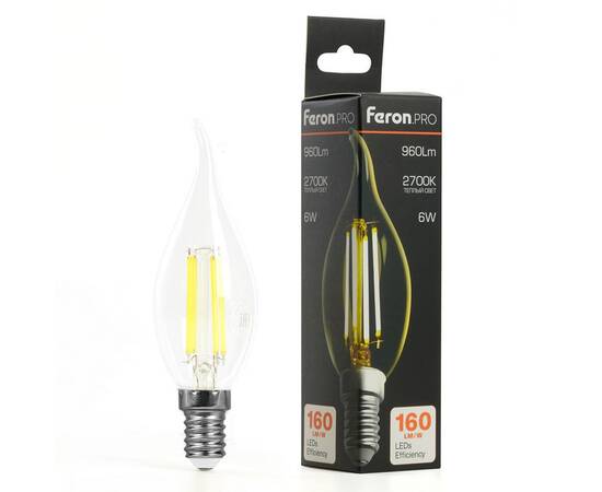 Лампа светодиодная Feron LB-1216 E14 6W 2700K 51262, изображение 8