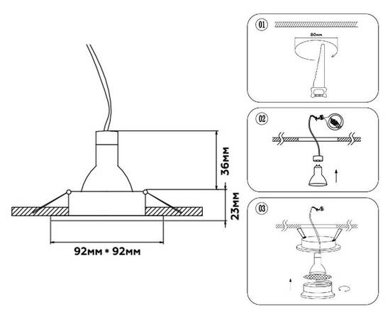 Встраиваемый светильник Ambrella Light Techno Spot Standard Tech TN102730, изображение 9