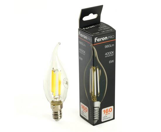 Лампа светодиодная Feron LB-1216 E14 6W 4000K 51263