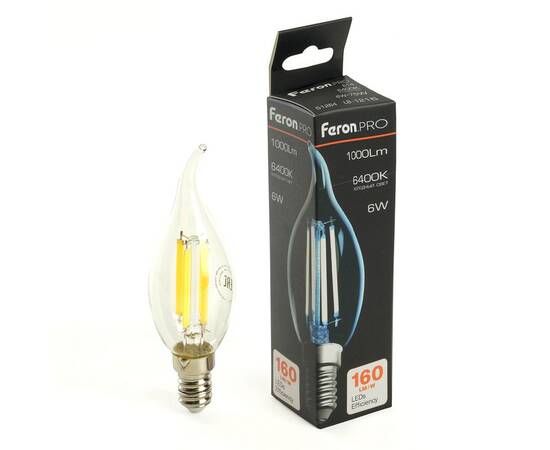 Лампа светодиодная Feron LB-1216 E14 6W 6400K 51264