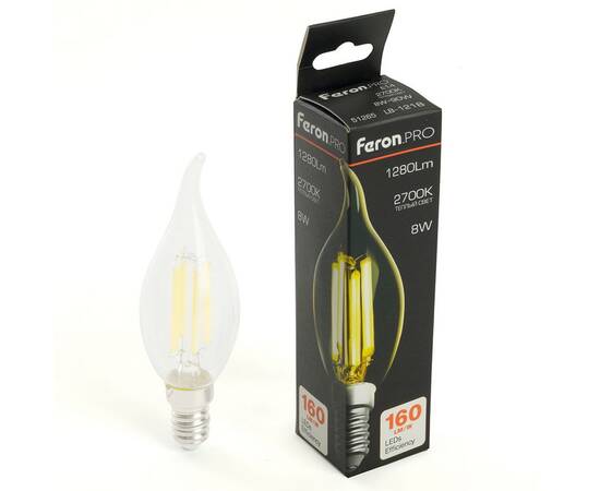 Лампа светодиодная Feron LB-1218 E14 8W 2700K 51265