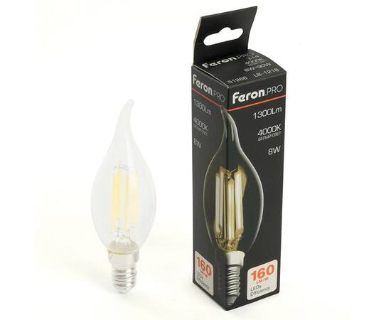 Лампа светодиодная Feron LB-1218 E14 8W 4000K 51266