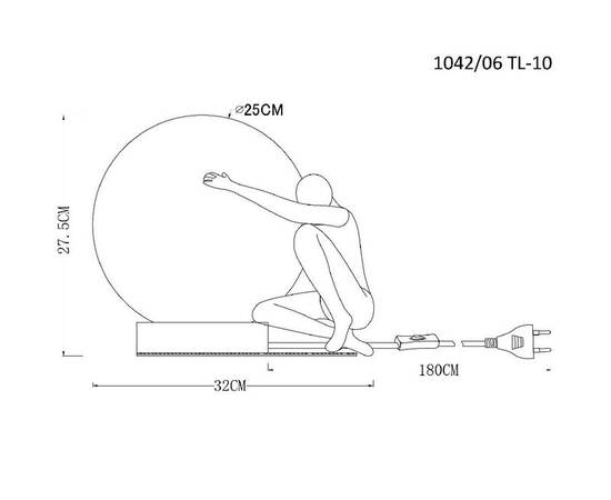 Настольная лампа Divinare Eleganza 1042/06 TL-10, изображение 2