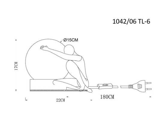 Настольная лампа Divinare Eleganza 1042/06 TL-6, изображение 2