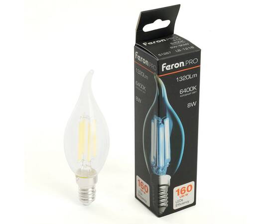 Лампа светодиодная Feron LB-1218 E14 8W 6400K 51267