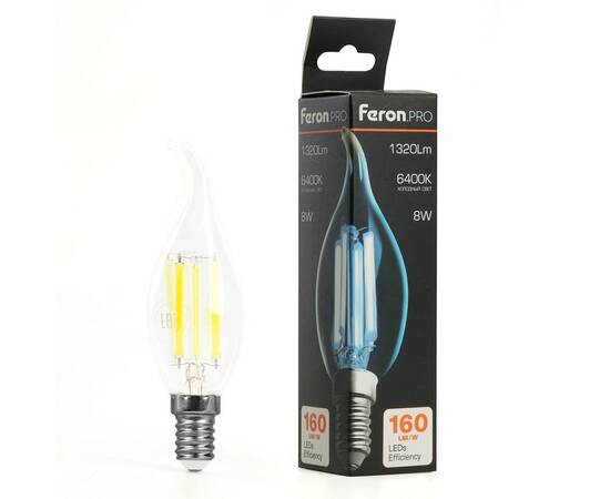 Лампа светодиодная Feron LB-1218 E14 8W 6400K 51267, изображение 8
