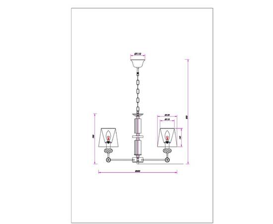 Подвесная люстра Arte Lamp Brocca A4093LM-5AB, изображение 2