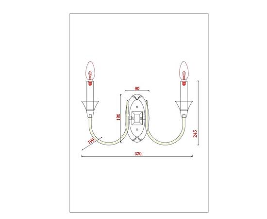 Бра Arte Lamp Collinetta A4094AP-2WH, изображение 2