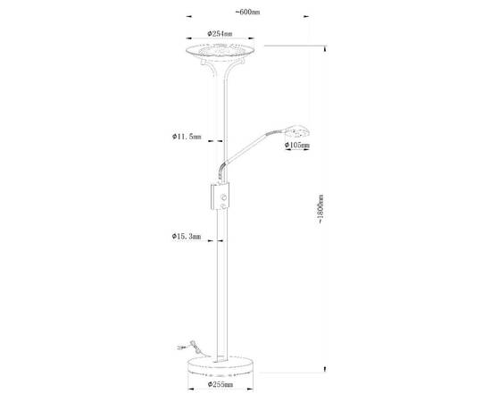 Торшер Arte Lamp Duetto A4329PN-2SS, изображение 2