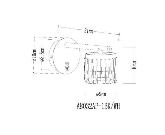 Спот Arte Lamp Atria A8032AP-1BK, изображение 2