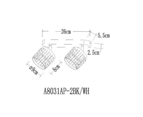 Спот Arte Lamp Atria A8031PL-2WH, изображение 2