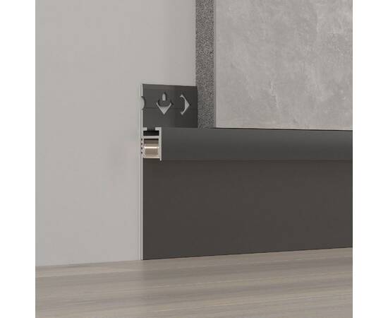 Алюминиевый профиль Arlight ARH-PLINTUS-50-FANTOM-3000 BLACK 052699, изображение 4