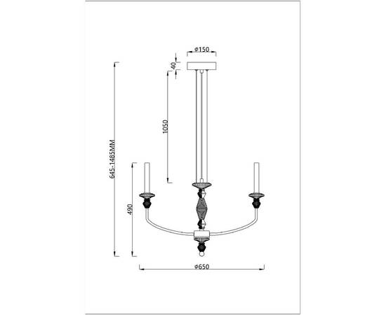 Подвесная люстра Divinare Capello 4947/01 SP-6, изображение 2