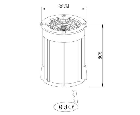 Ландшафтный светильник Arte Lamp Piazza A6205IN-1SS, изображение 4