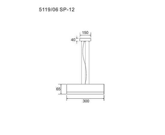 Подвесной светильник Divinare Vaso 5119/06 SP-12, изображение 2