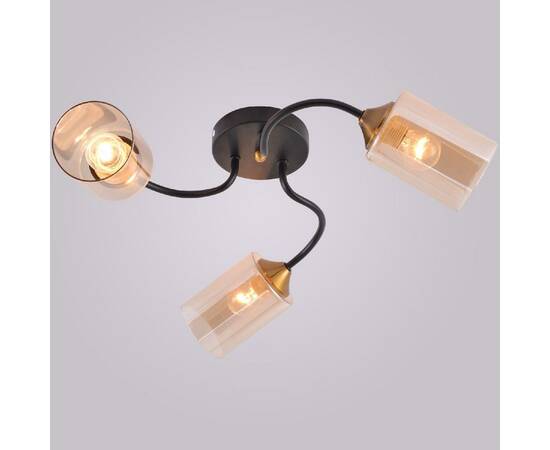 Потолочная люстра Reluce 01608-0.3-03 BK+BRASS