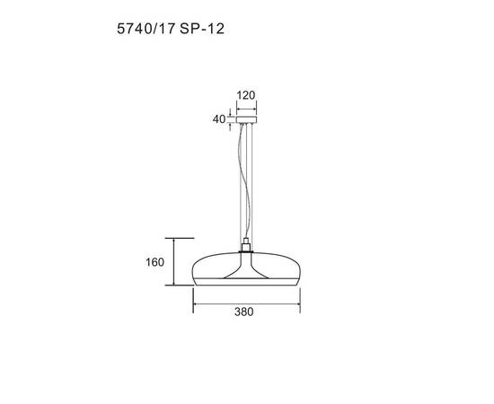 Подвесной светильник Divinare Sonata 5740/17 SP-12, изображение 2